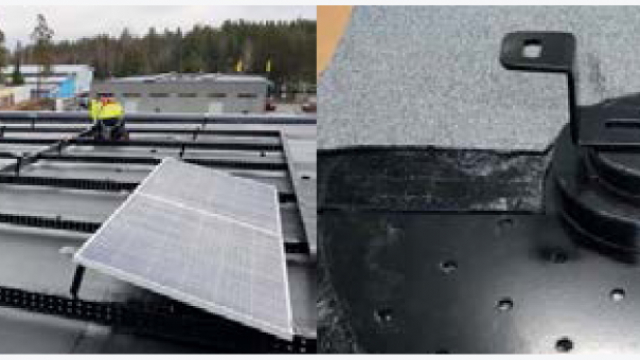 Two solutions for solar cells installation